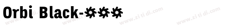 Orbi Black字体转换 Orbi Black字体转换